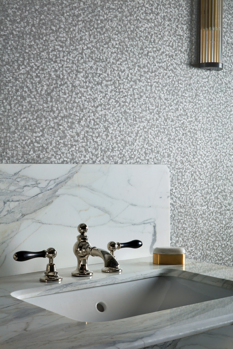 Tapete Mosaic - Zinc