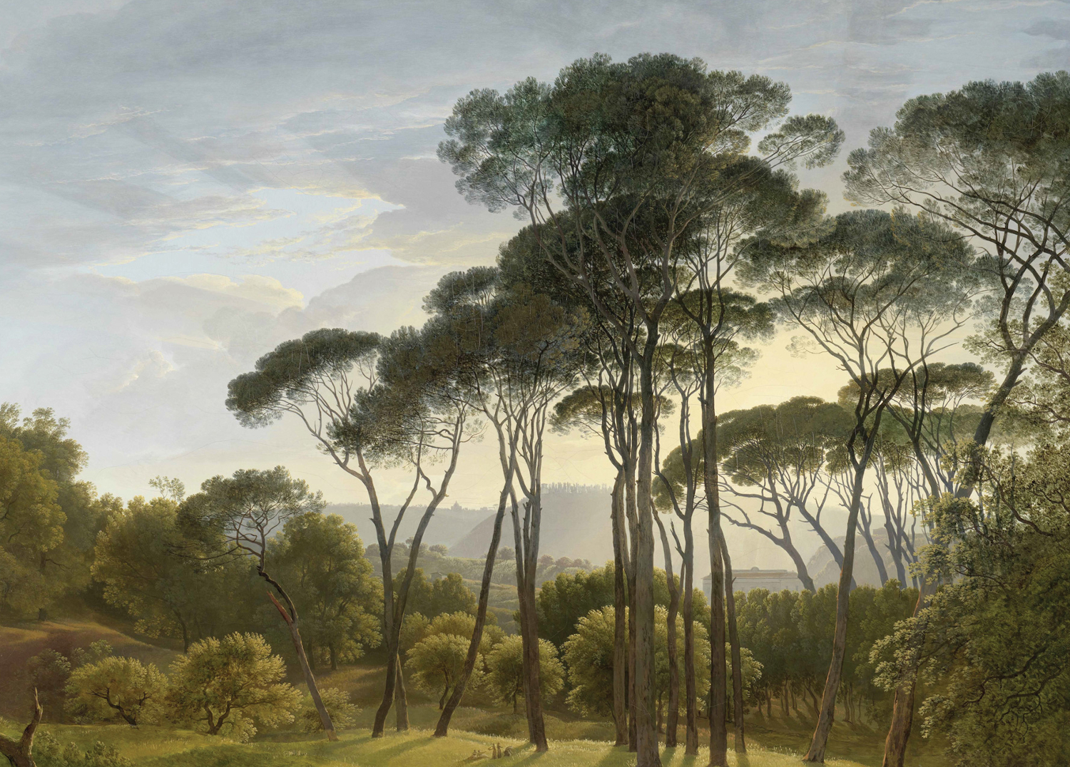Wandbild Golden Age Landscapes 1 - Multicolor - Breite 3.896m