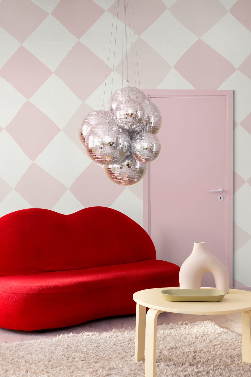 Wandbild Tremble - Pink