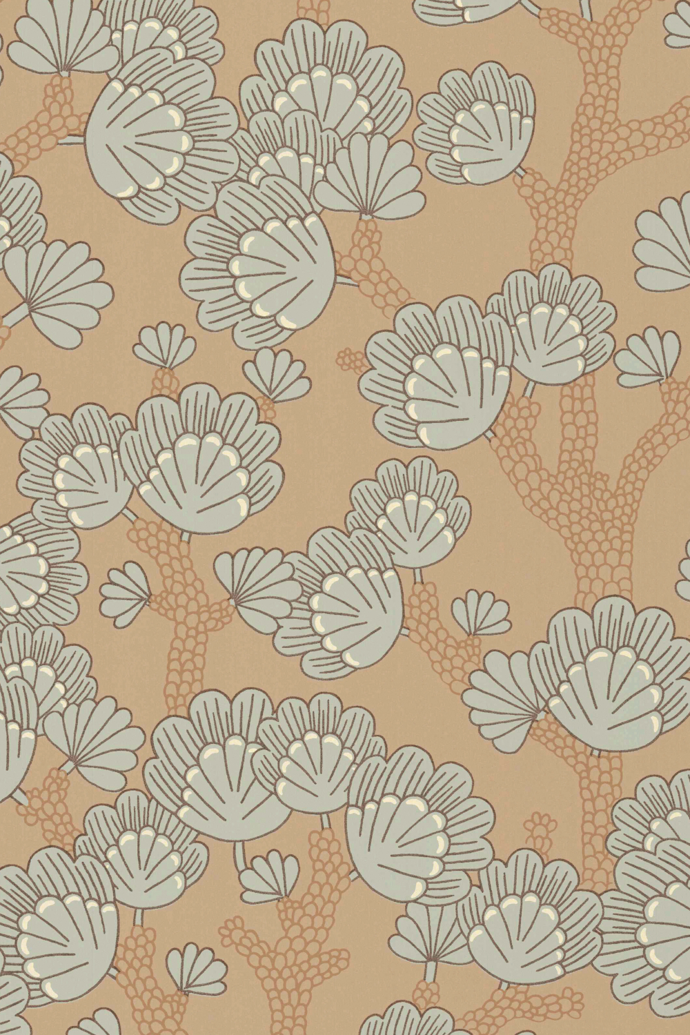 Tapete Beachy Breeze - Milky Coconut Brown