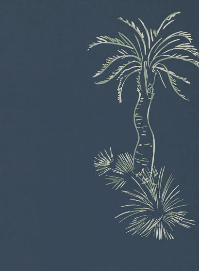 Tapete Lighthouse Palm - Blue Pearl