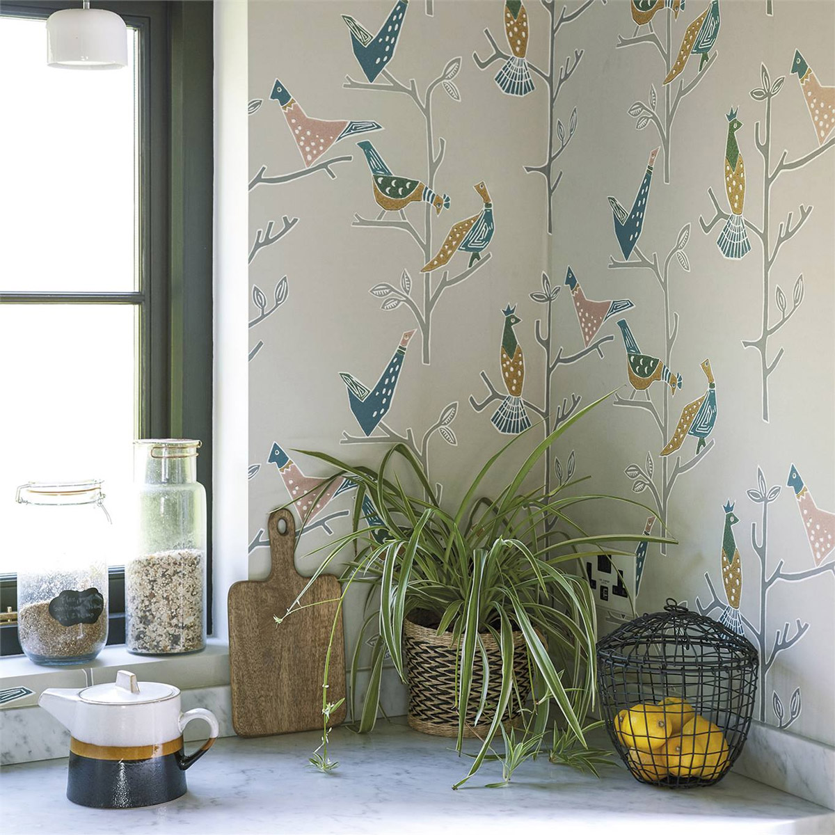 Tapete Passaro - Ginger/ Teal