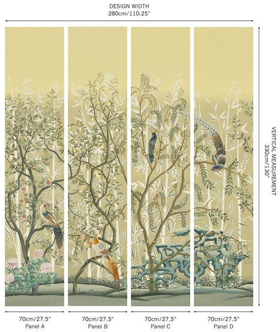 Wandbild La Voliere - Vieil Or