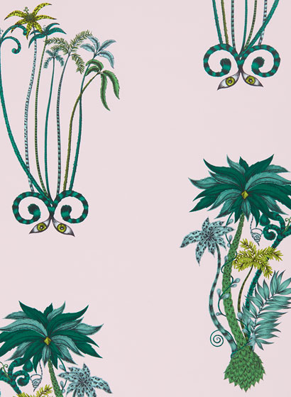 Tapete Jungle Palms - Pink