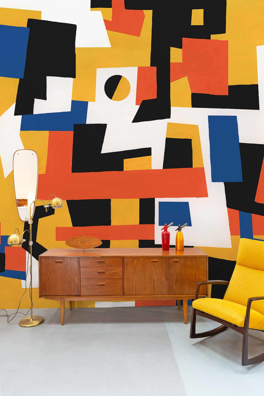 Wandbild Cubic Experience - Yellow
