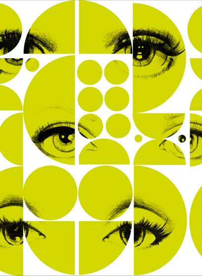 Tapete Eyes and Circles - WP20085