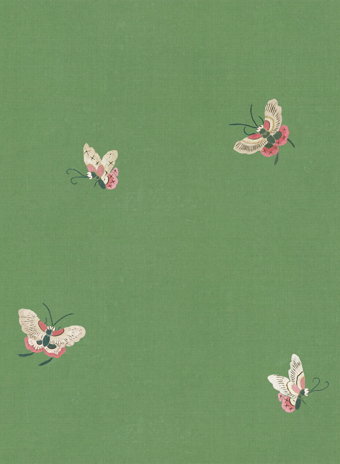 Tapete Butterflies - green