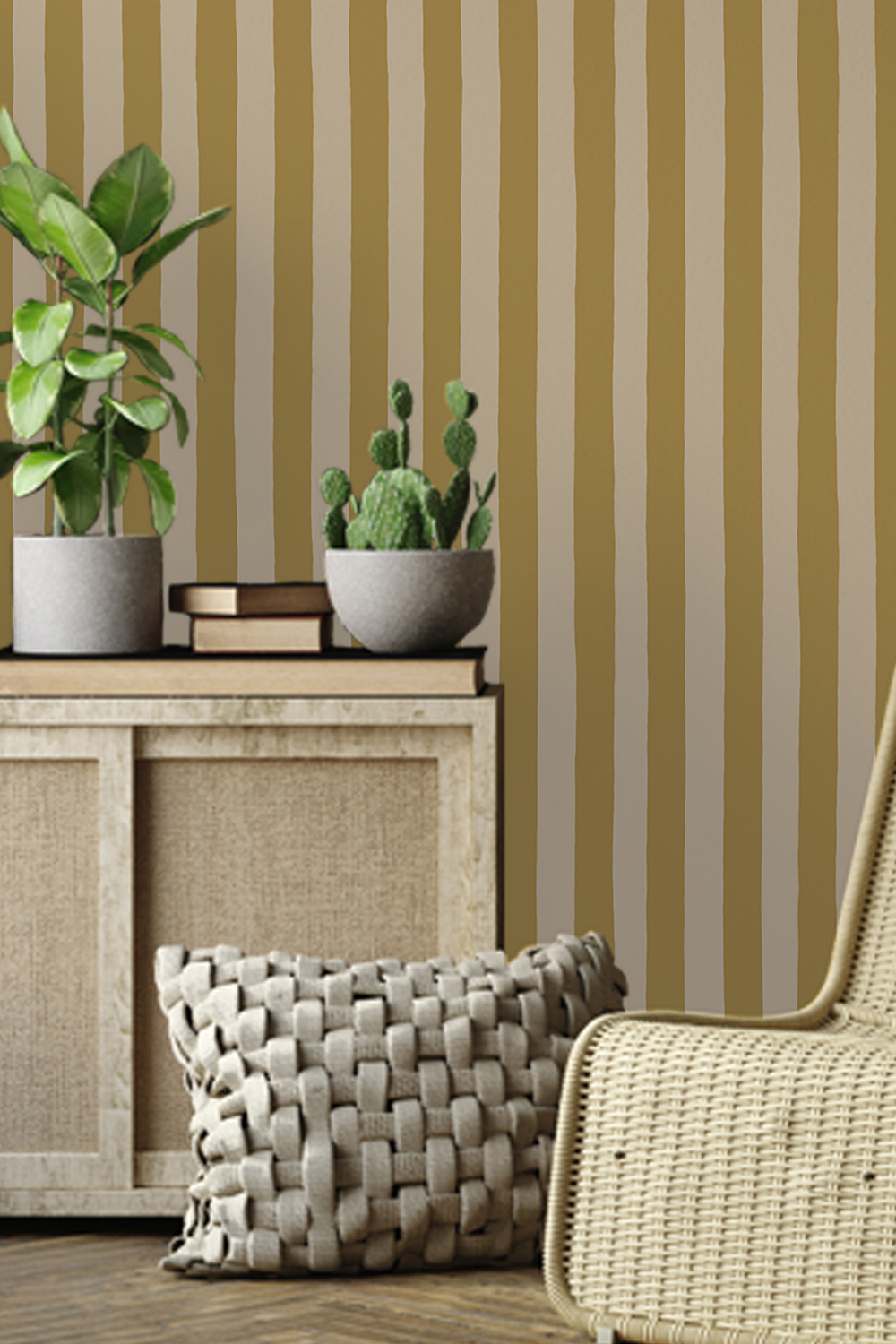 Tapete Medium Hand Painted Stripe