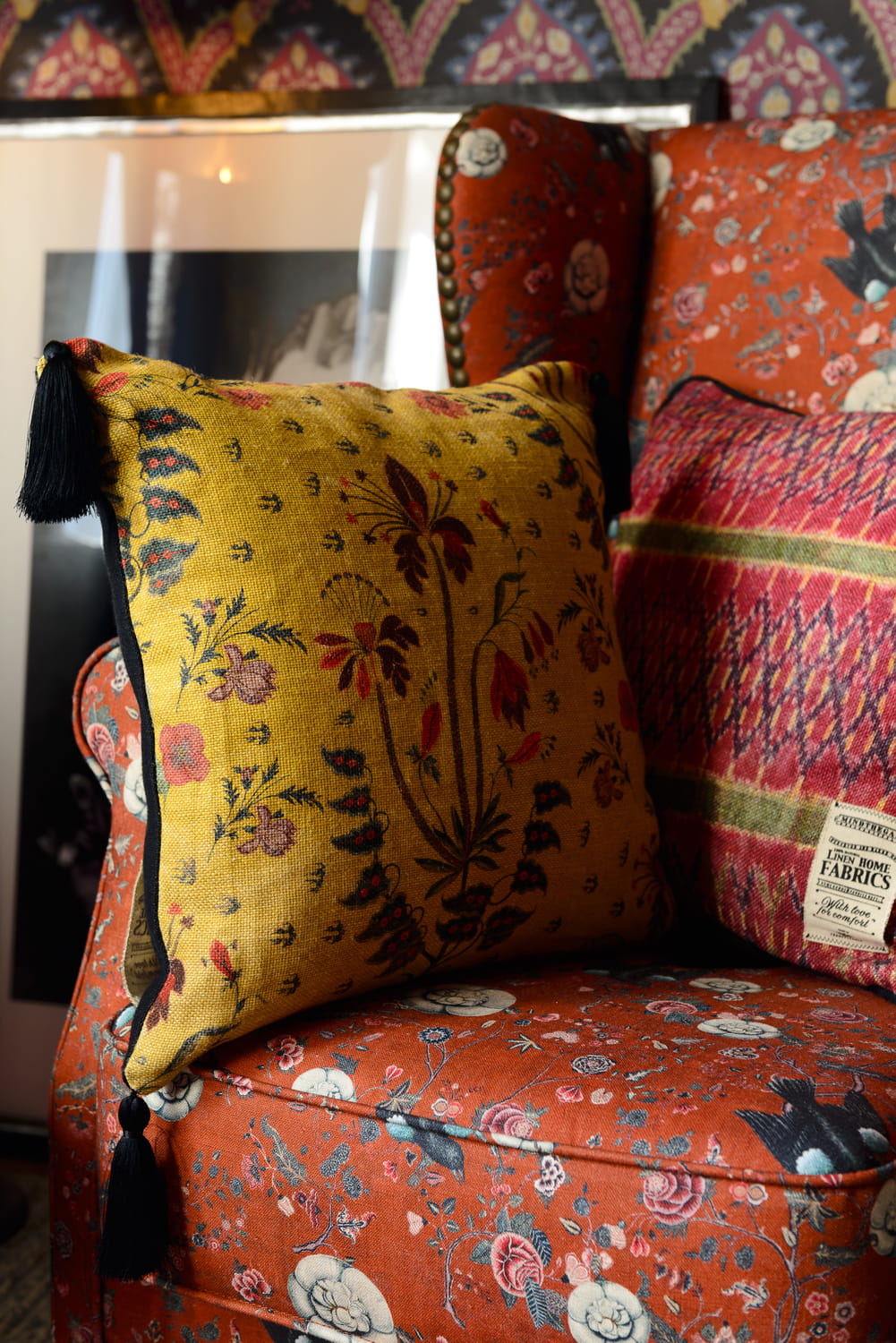 Fabric Gypsy Ochre - Linen - FB00002