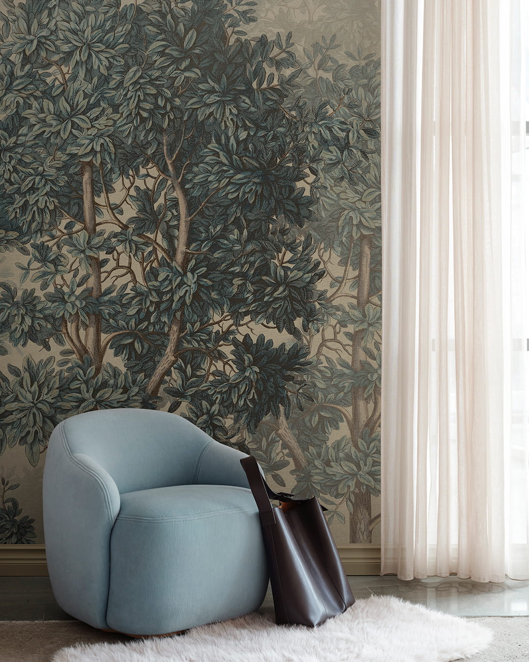 Wandbild Charles - Blue