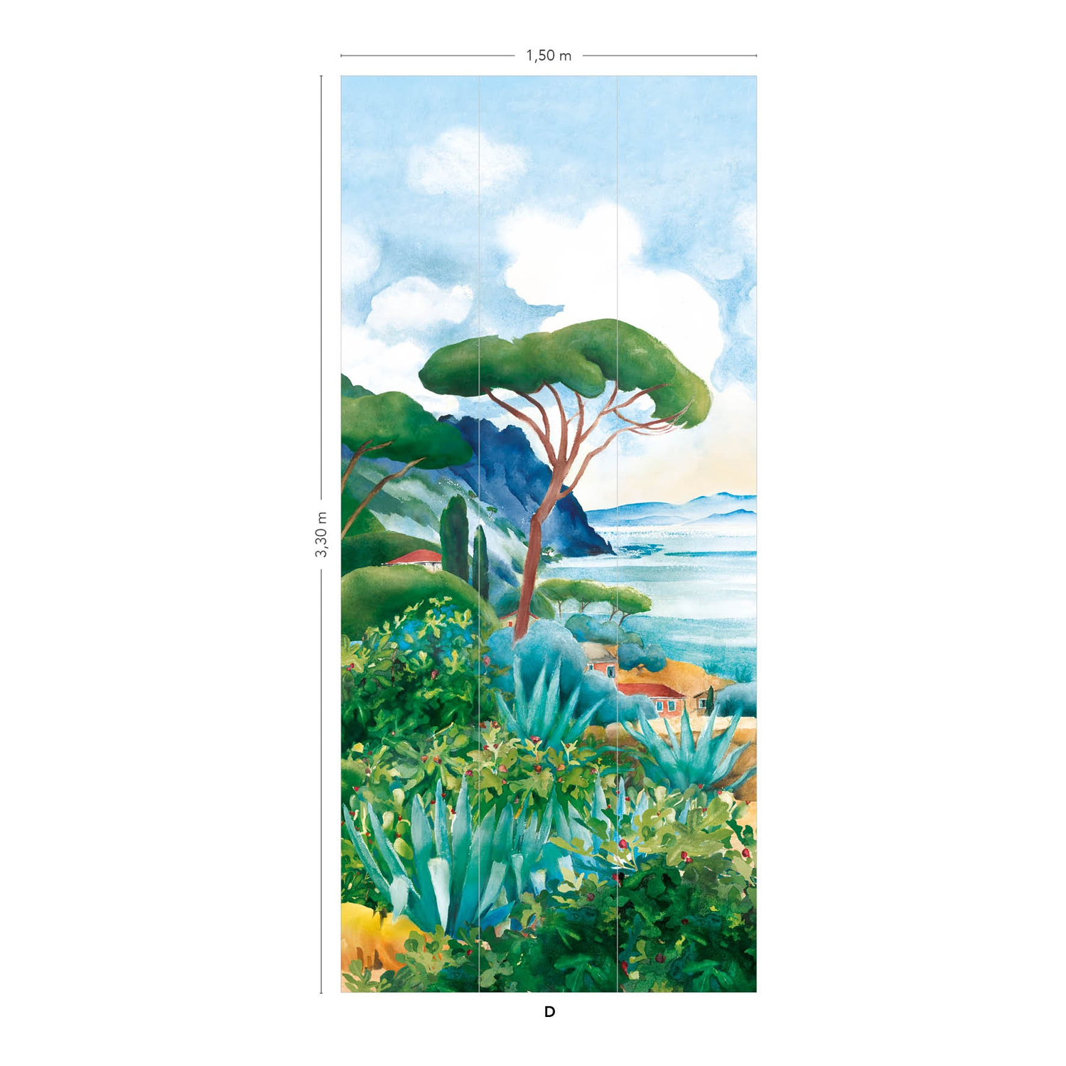 Carta da parati Cap Corse - Panel D