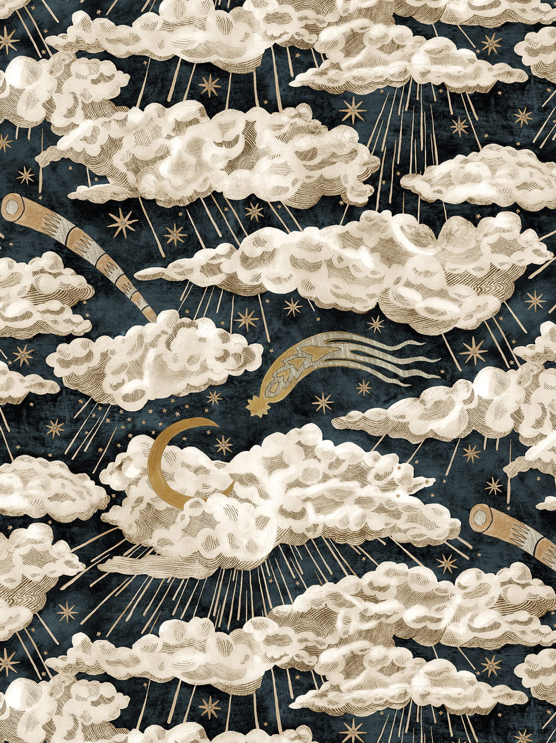 Tapete Cumulus Luna - Midnight