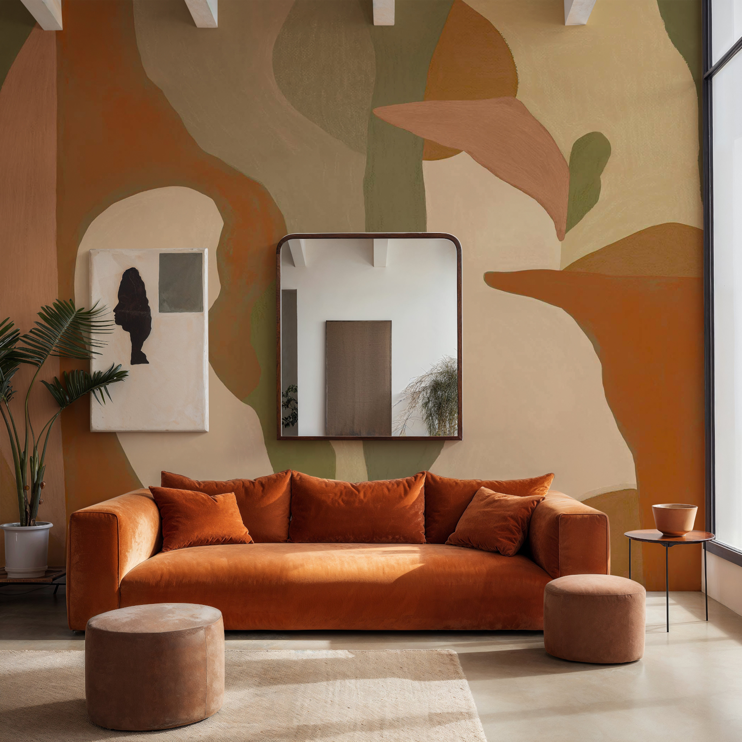 Wandbild Abstract Mex - Orange