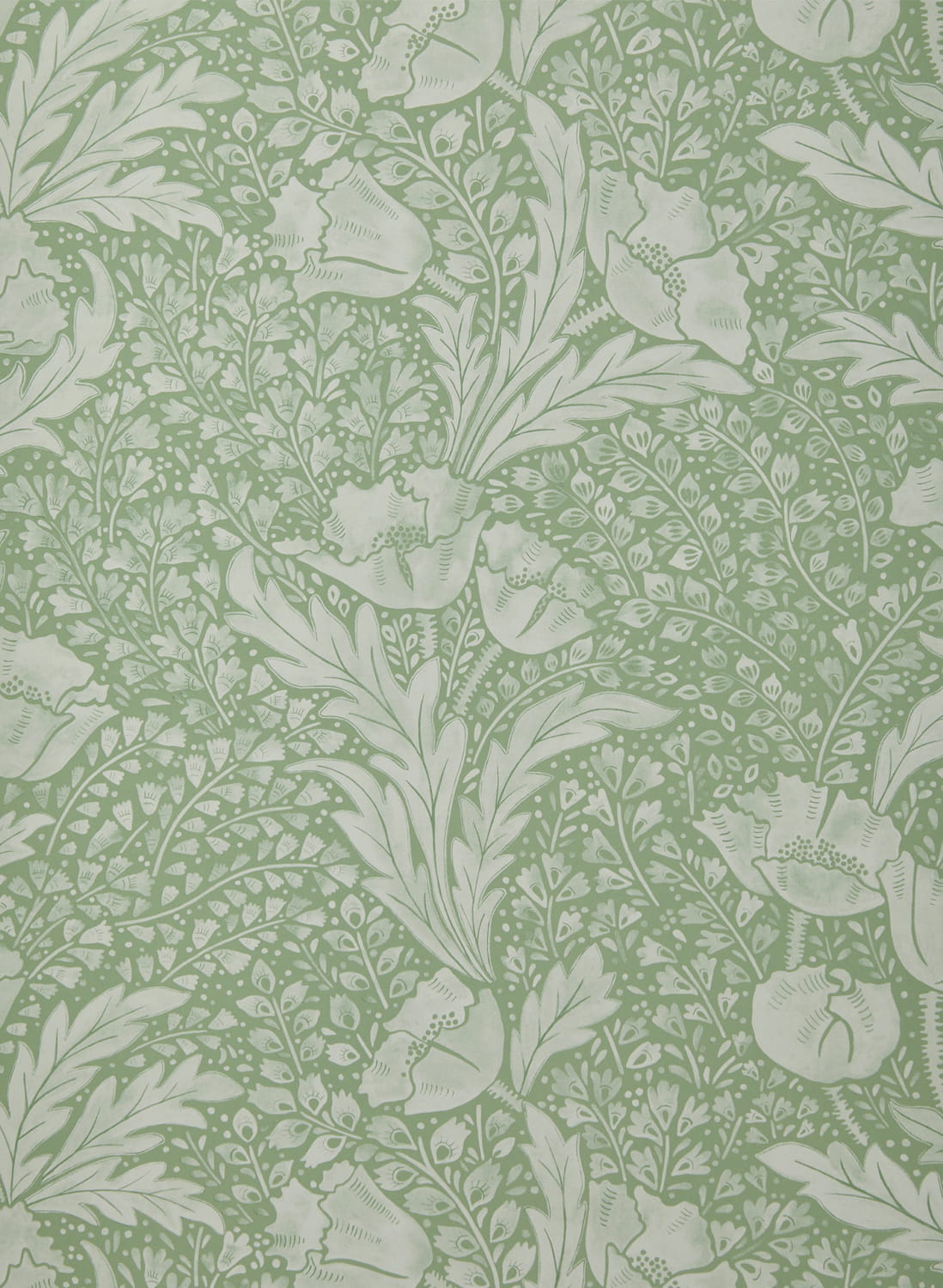 Tapete Tudor Poppy - Fern