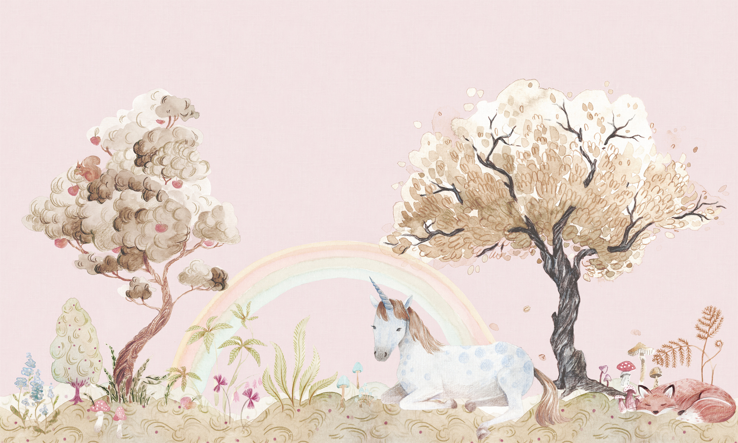 Wandbild Unicorn Dream - Bubblegum