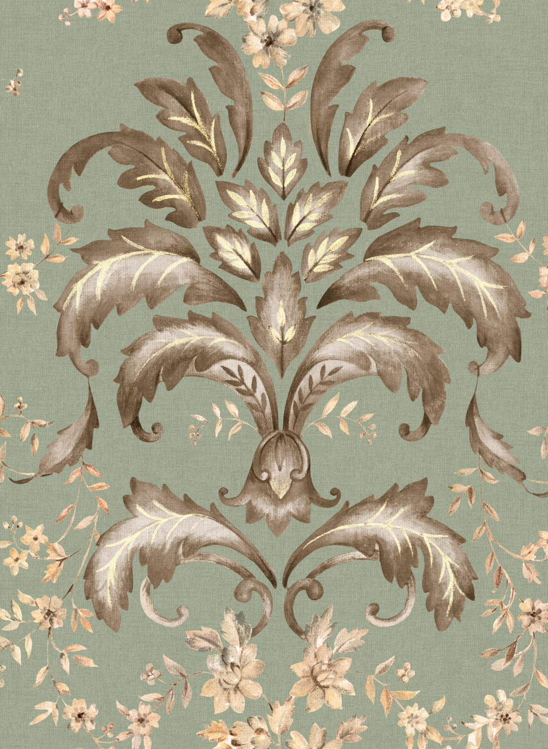 Tapete French Damask - Sage