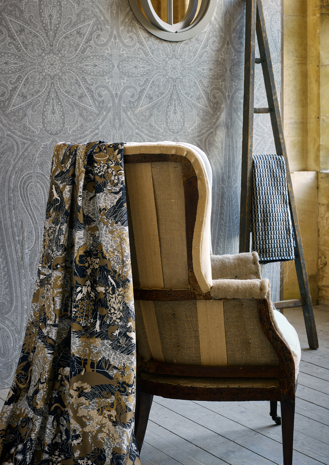 Tapete Grand Paisley - Silver