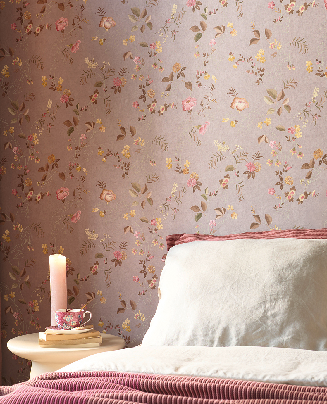 Tapete Tokyo Blossom - Pink Mauve