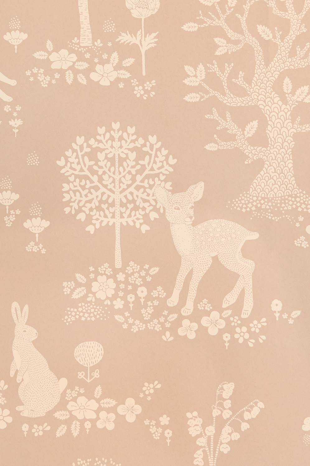 Tapete Summer Fields - Dusty Pink