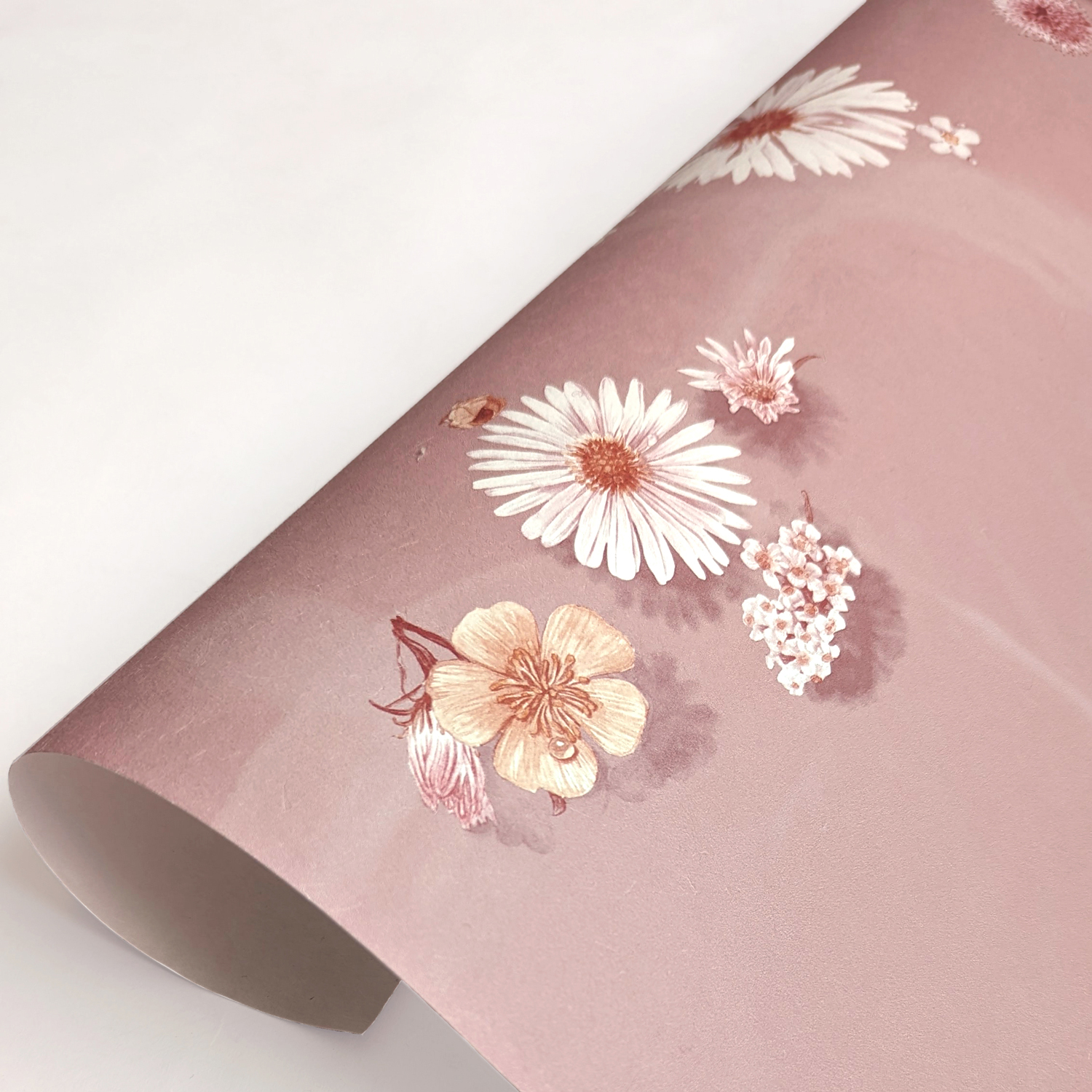 Tapete Floral Bath - Blush