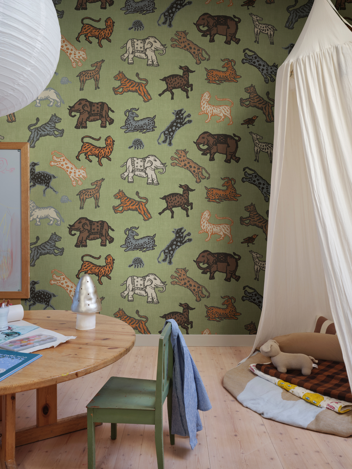 Wandbild Leonard - green