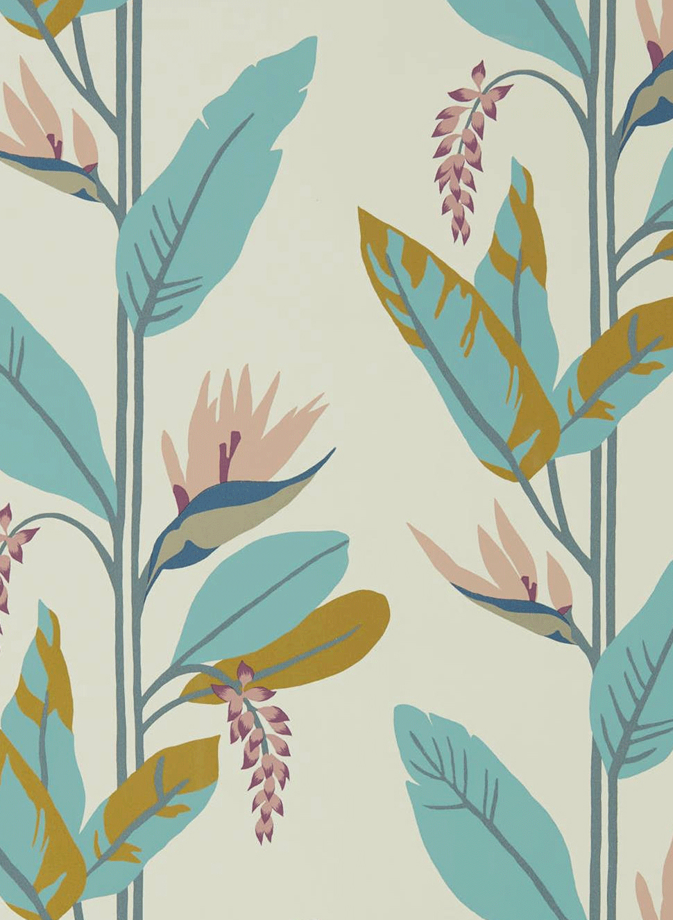Tapete Llenya - Blush/ Harbour/ Gold