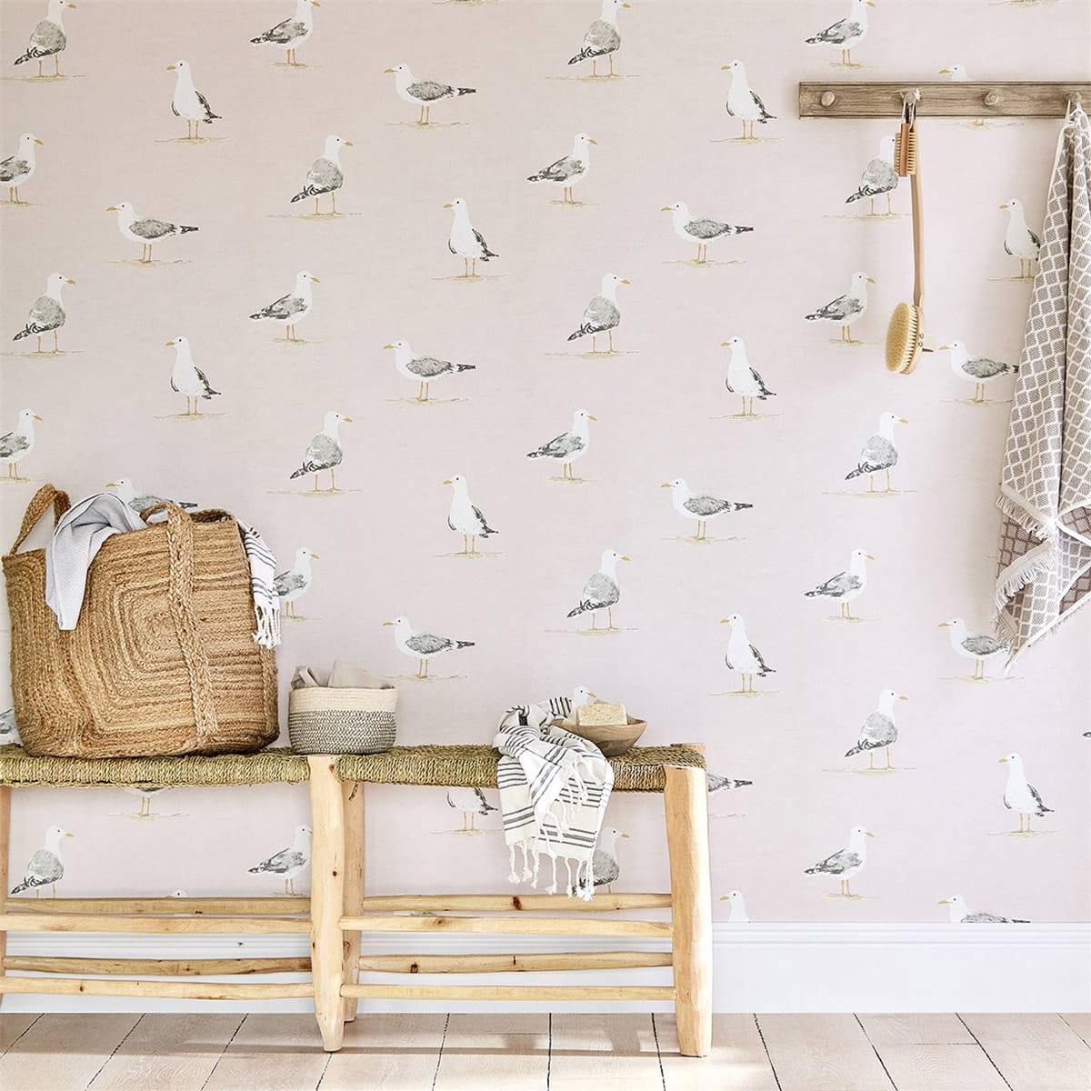 Tapete Shore Birds - Blush