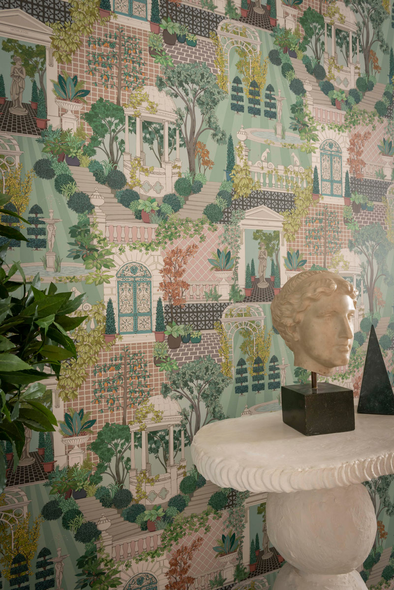 Tapete Follies - Green/ Blush/ Charcoal