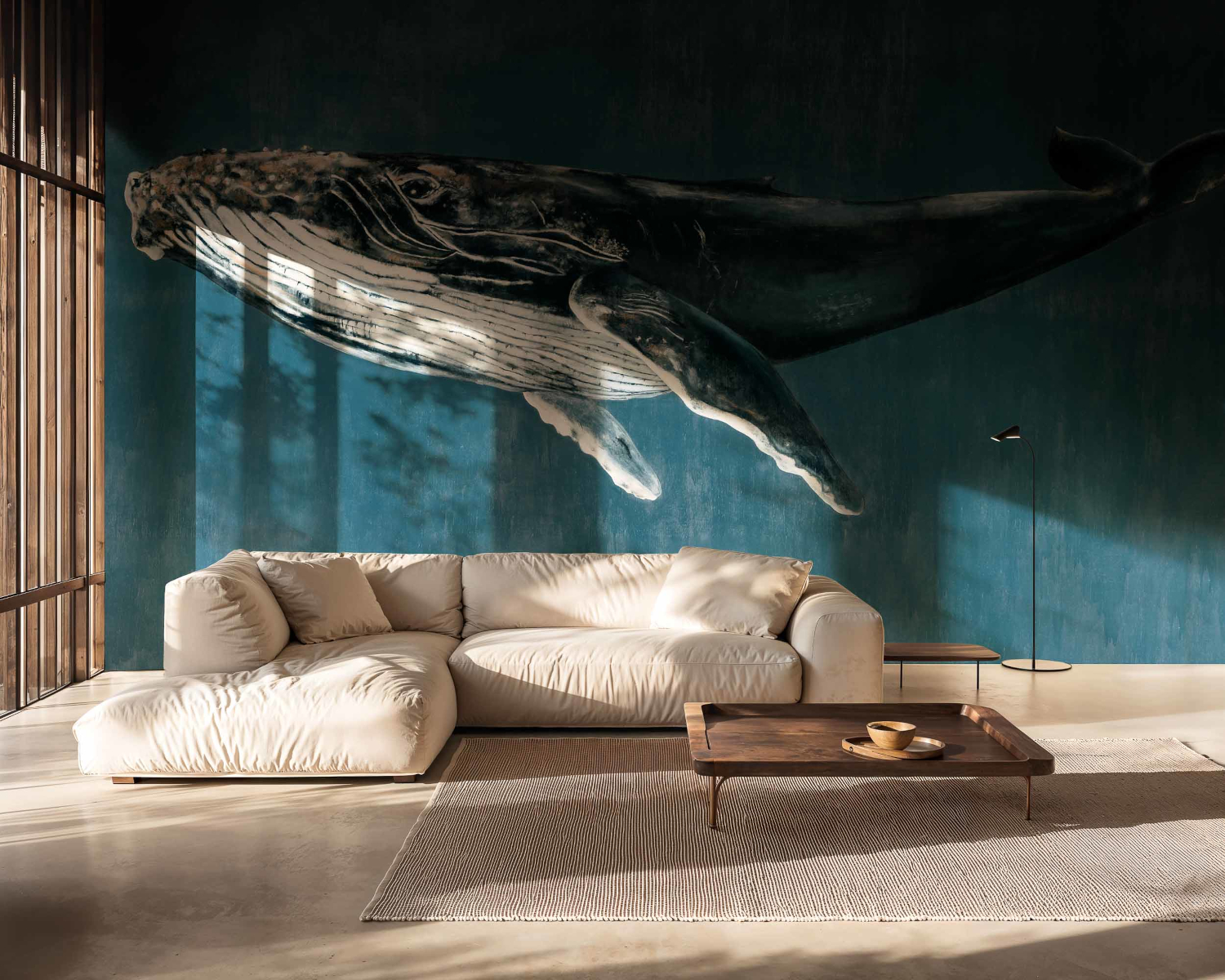 Wandbild Humpback Whale - Vintage