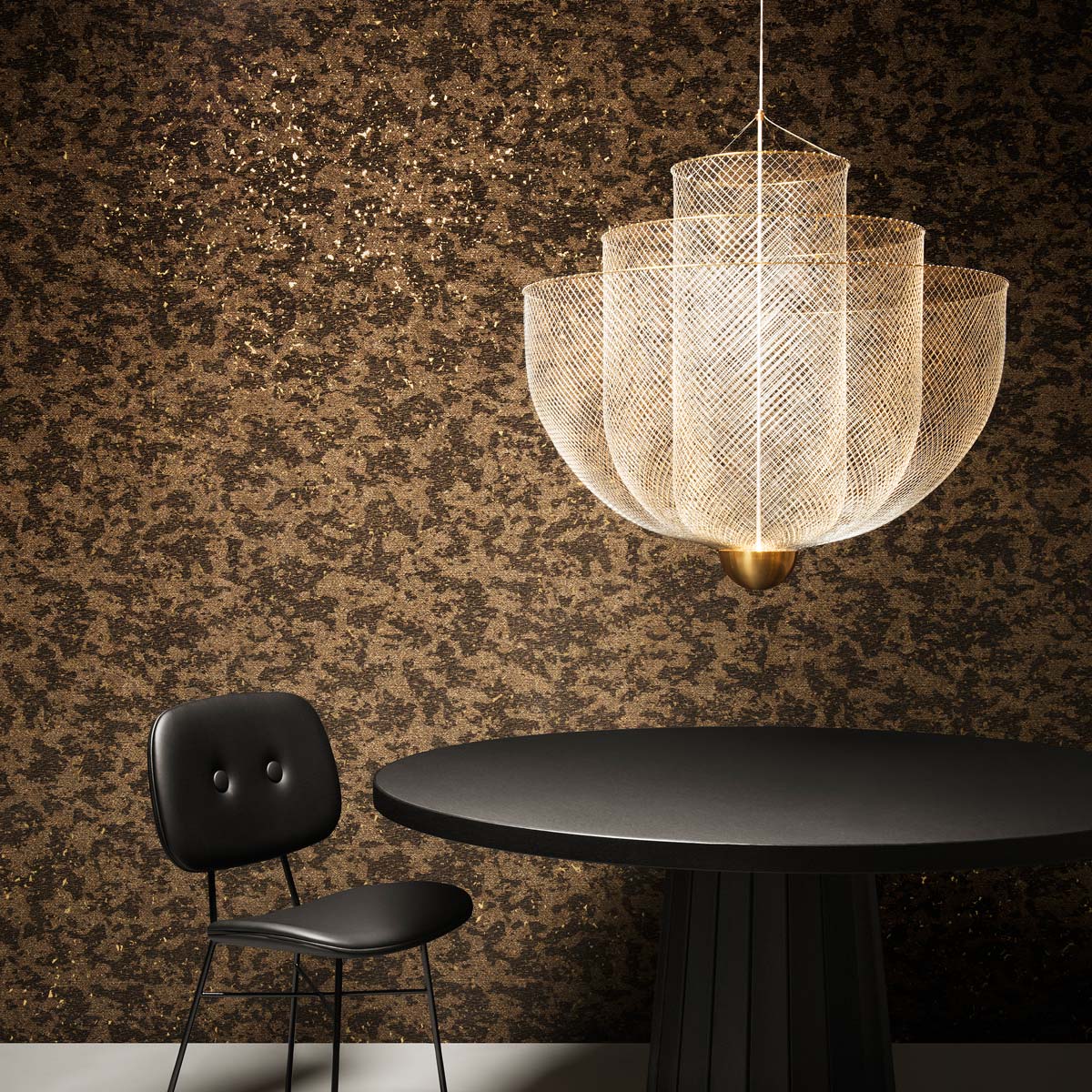 Tapete Bearded Leopard - MO2053 Blackened Gold