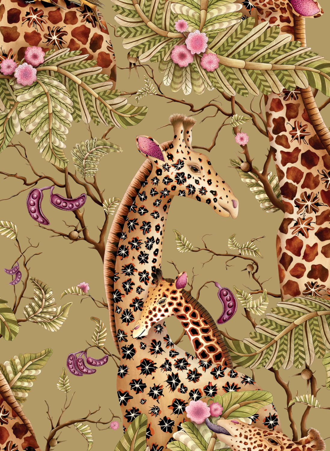 Tapete Royal Giraffe - Safari