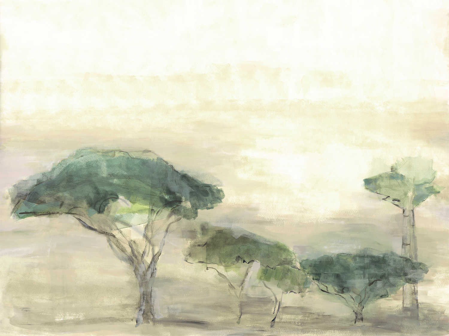 Wandbild Serengueti - Menta