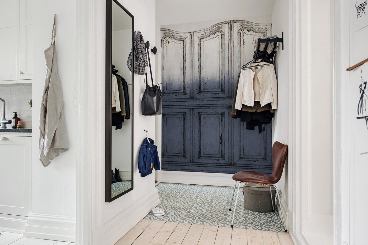 Wandbild Parisian Panels - Dip Dye Blue