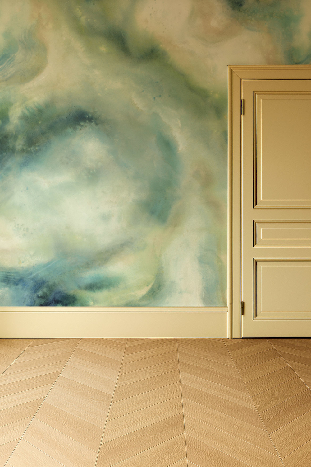 Wandbild Viento - Azure