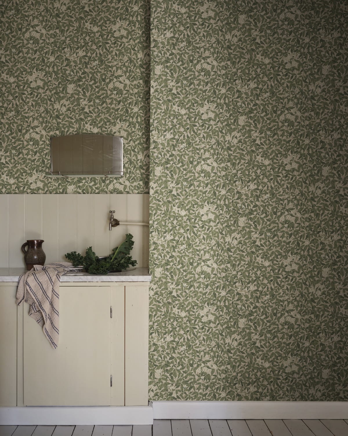 Papier peint Linnea - Forest Green