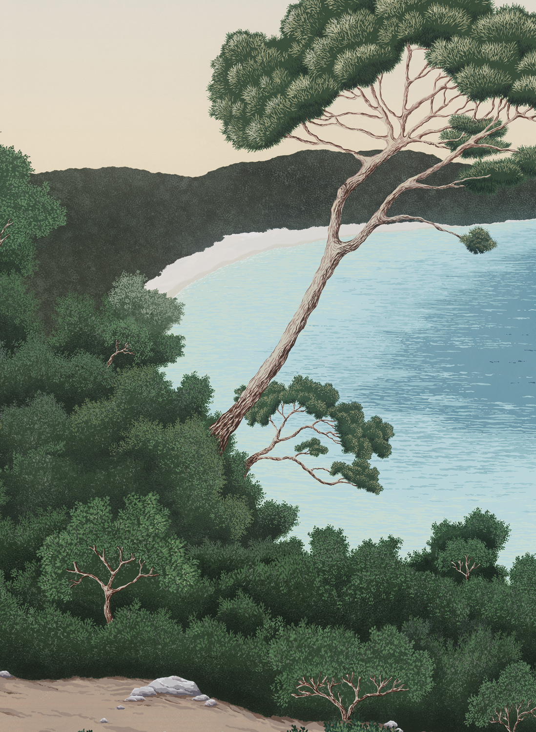 Wandbild Port Cros - Original Panel A
