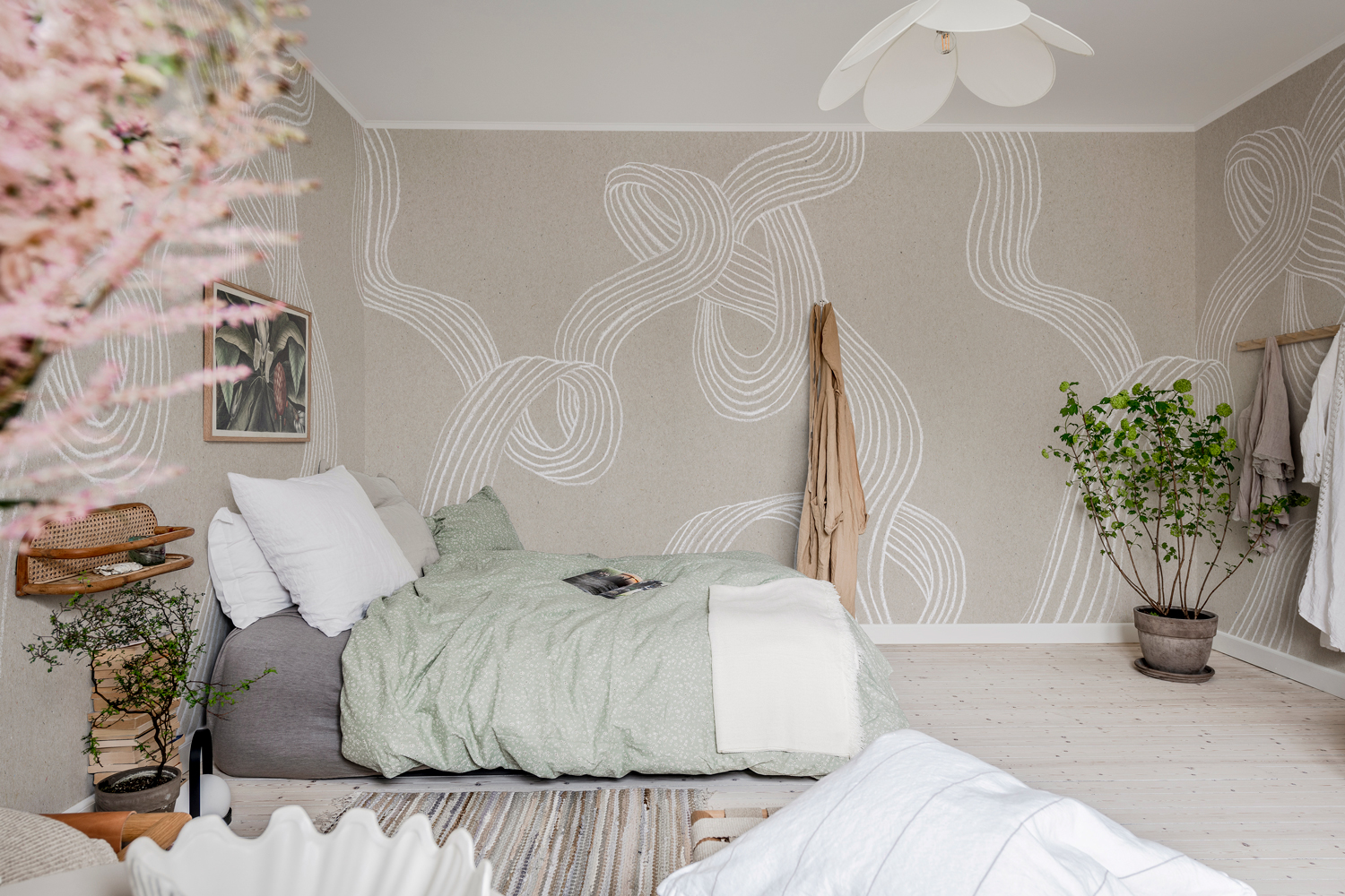 Wandbild Stripes - Sand