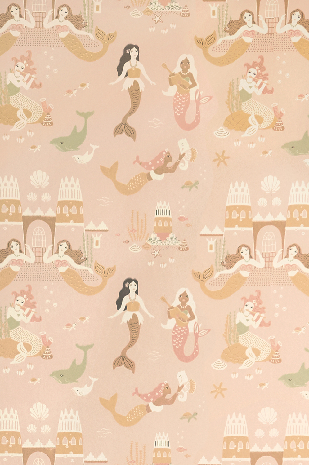Tapete Mermaid Reef - Sweet Pink