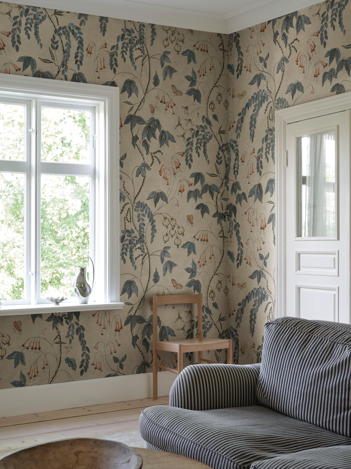 Wandbild Ottilia - Misty Blue