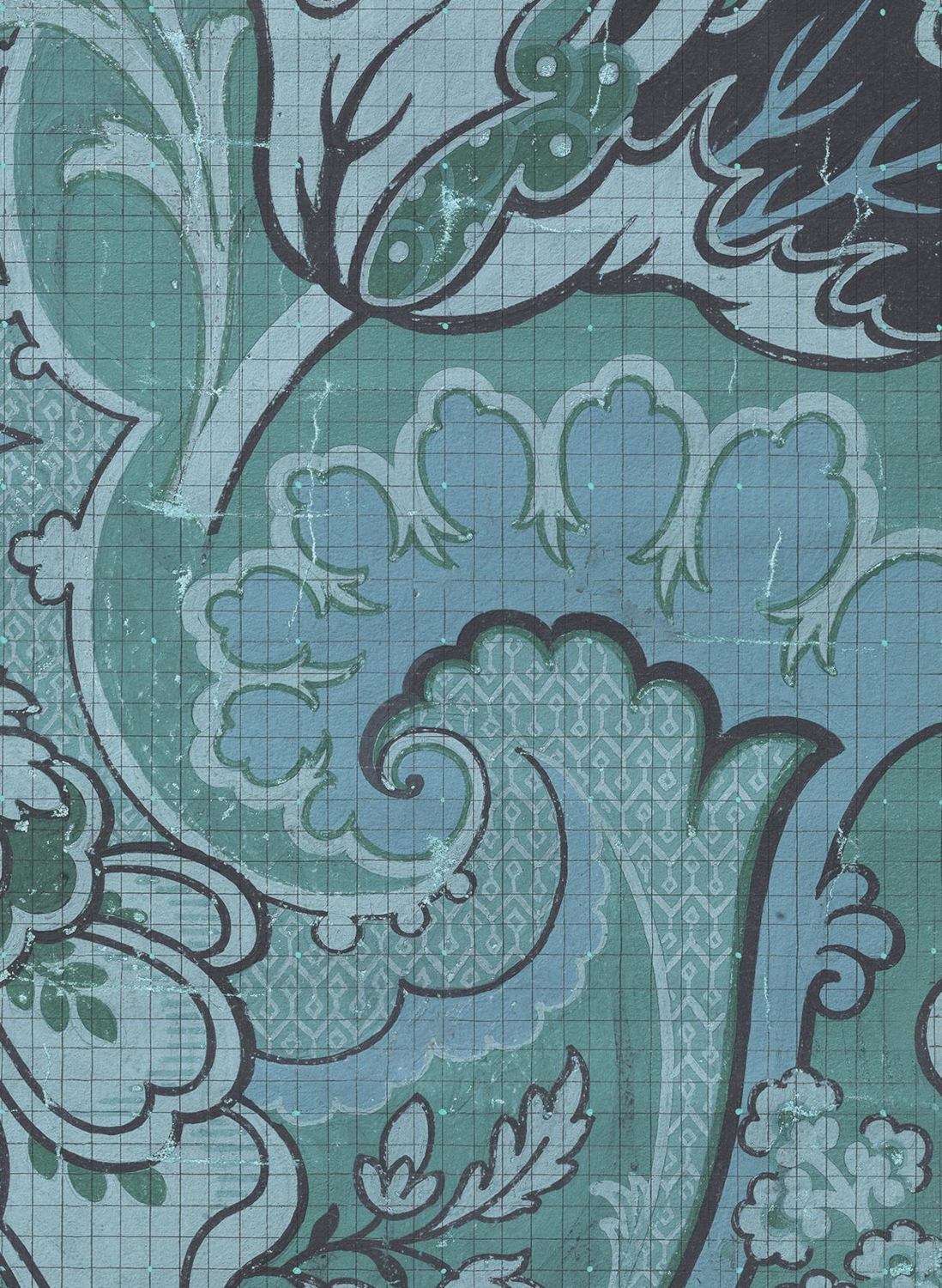 Wandbild Big Pattern Paola - 3 Drops
