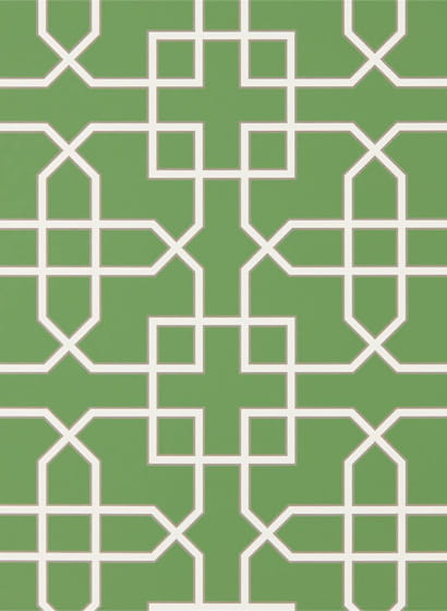 Tapete Hampton Trellis - Botanical Green