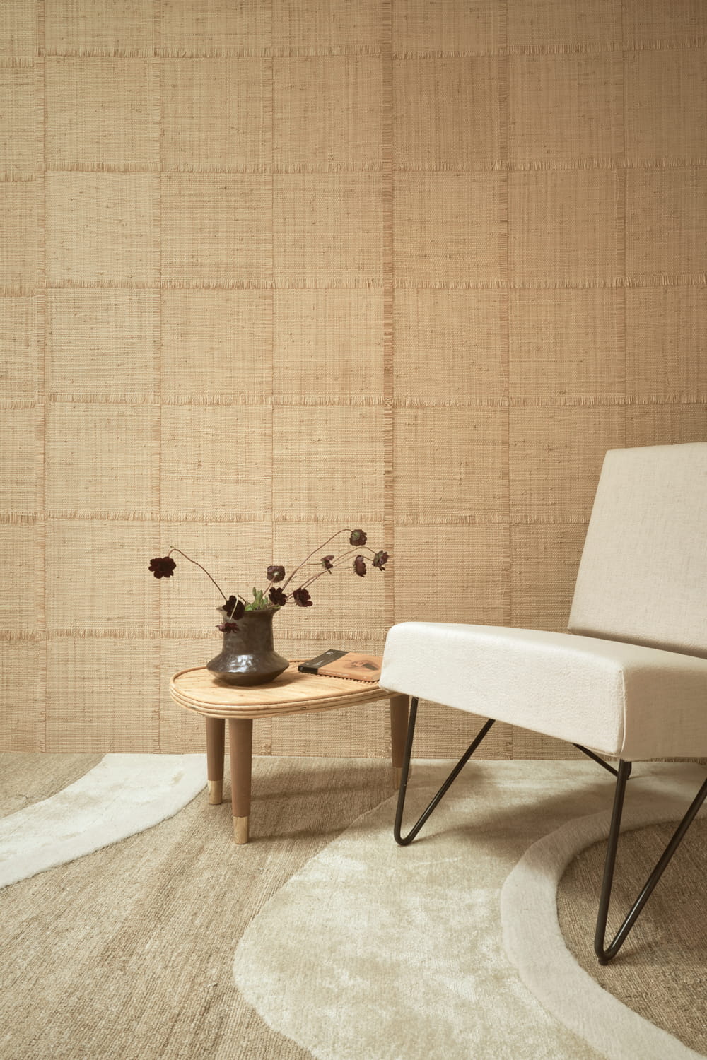 Tapete Raphia Cadre - Naturel