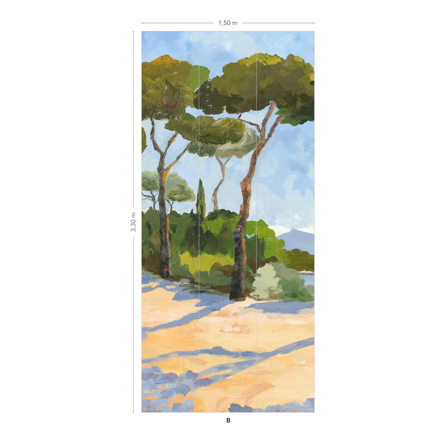 Wandbild Lérins - Panel B