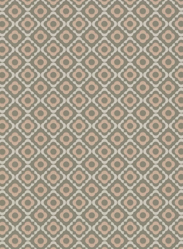 Tapete Quatrefoil - Tallanstown Grey