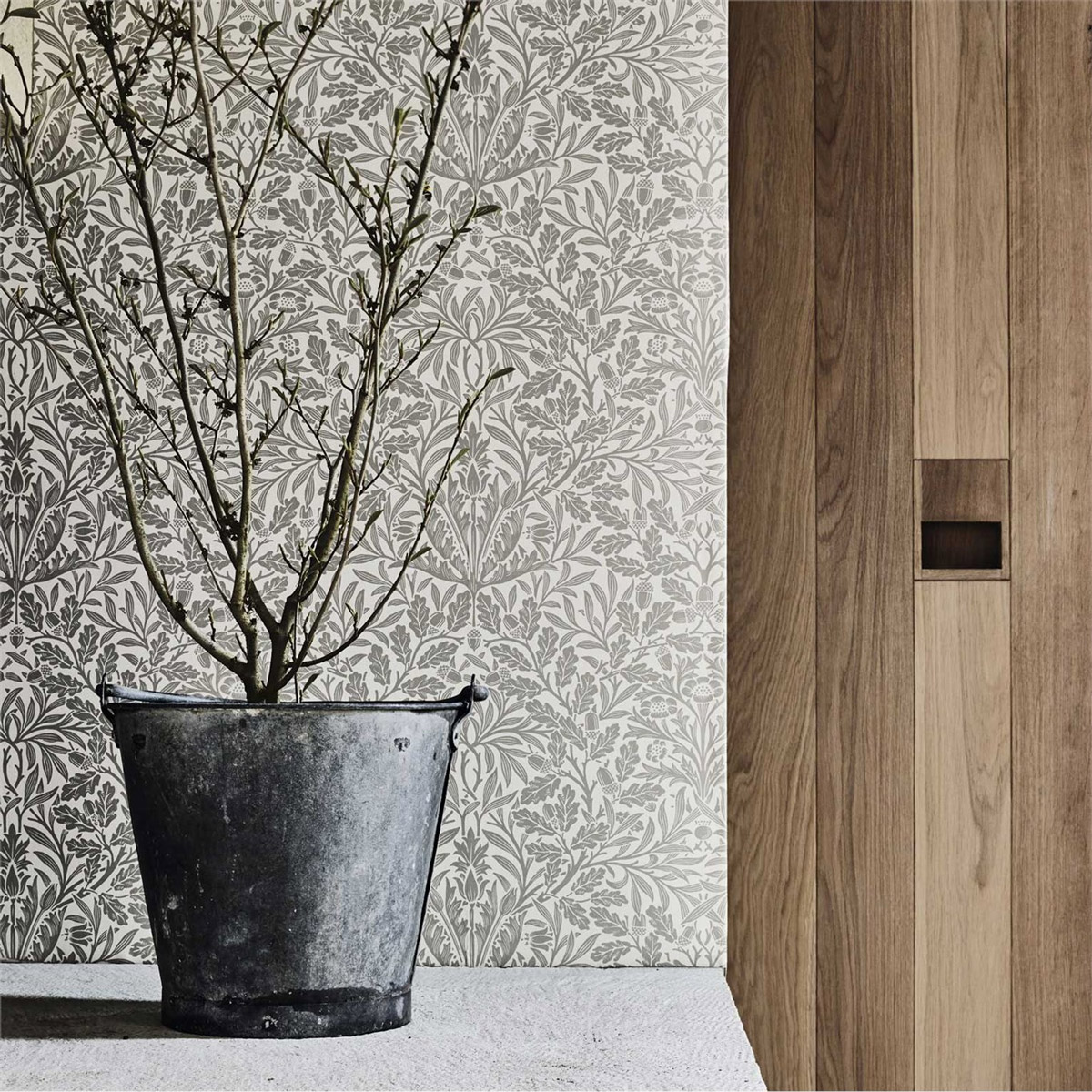 Tapete Pure Acorn - Ecru/ Pewter