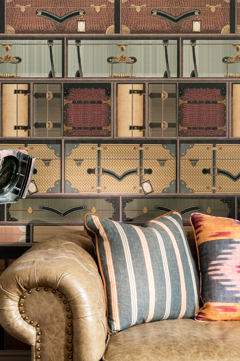 Tapete The Luggage Car - Brown/ Taupe/ Green