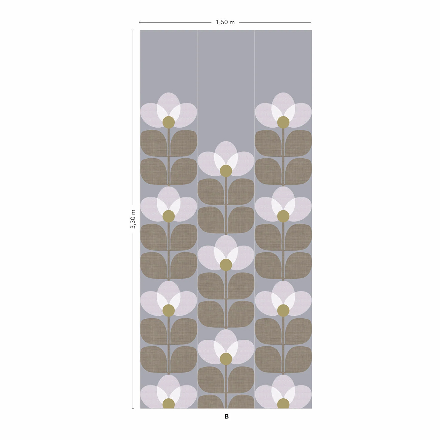 Wandbild Flower - Neige Panel B
