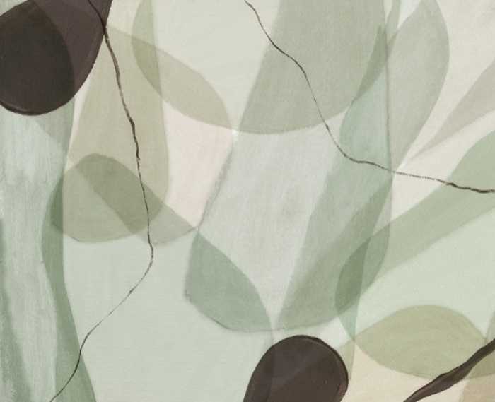 Wandbild Asana - green
