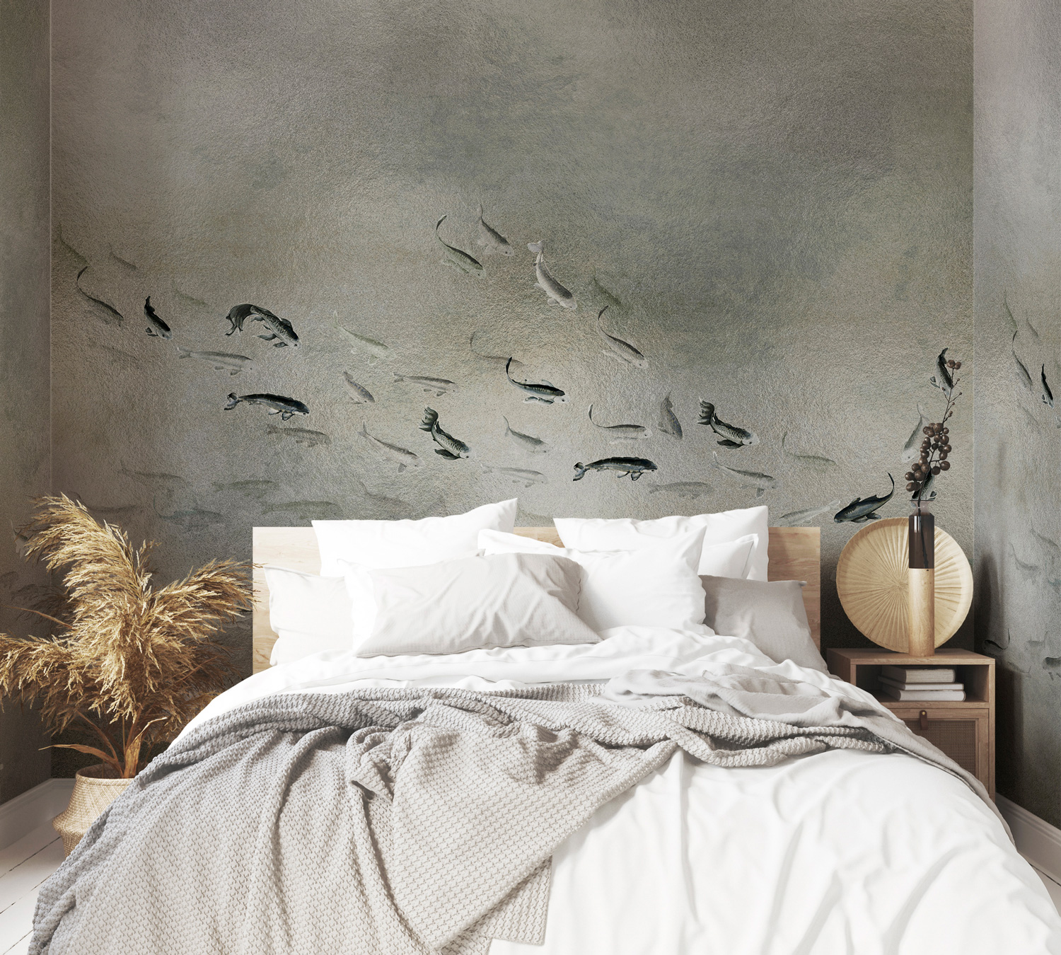 Wandbild Koi Metallics - Silver