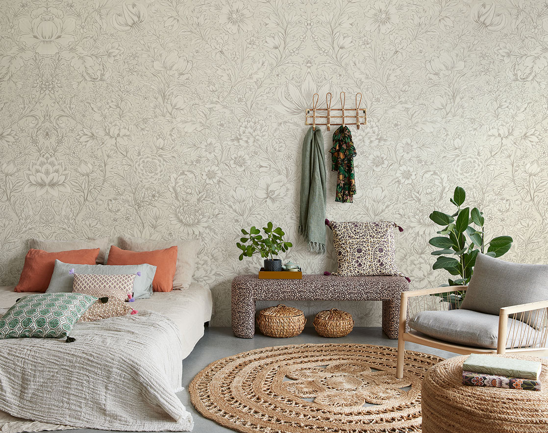 Wandbild Rosarium Cream - XL